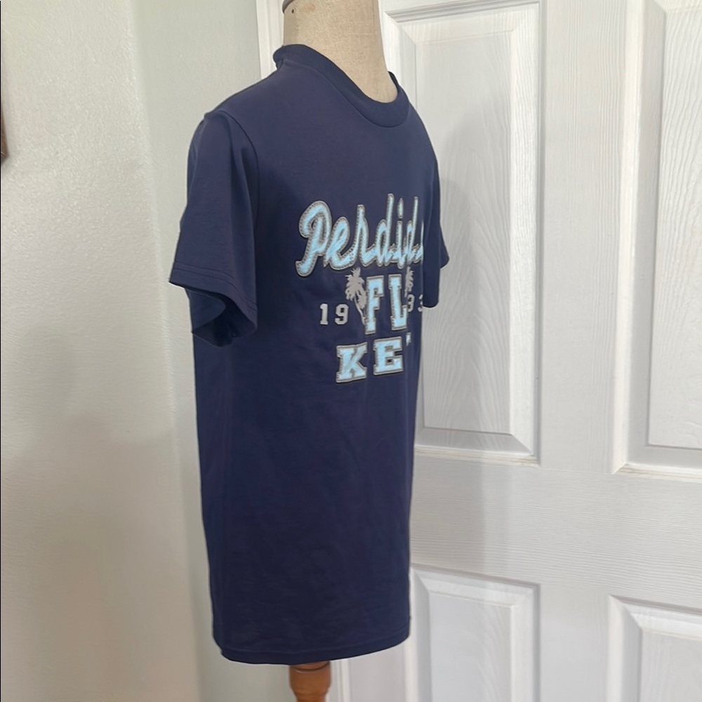 Perdido Key Fl Navy Short Sleeve 100% Pre-Shrunk Cotton T-Shirt Adult Size S View 3
